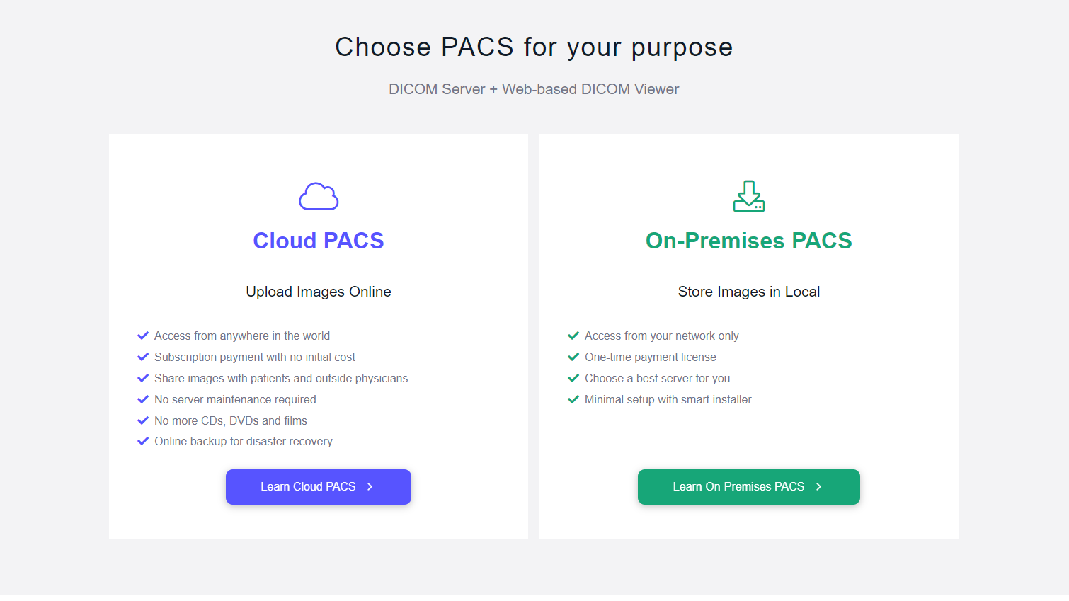 Flexible PACS Solutions Tailored to Your Needs